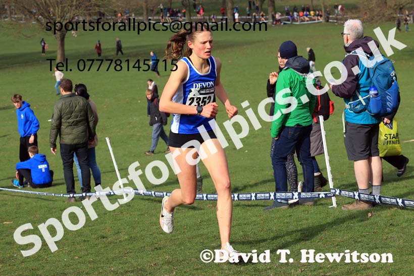 Womens Under-20s, 2024 CAU Inter Counties Cross Country Champs., Wollaton Park, Nottingham. Photo: David T. Hewitson/Sports for All Pics